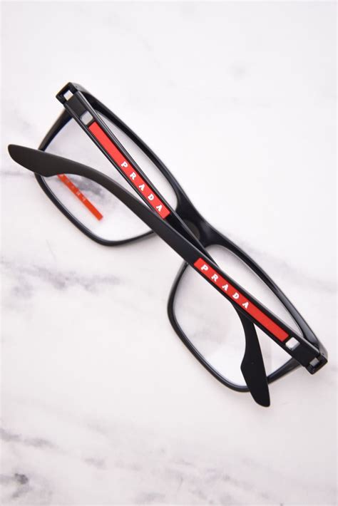 Prada Linea Rossa VPS02O 1AB1O1 Eyeglasses Men's Black 